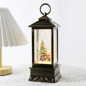 <strong>Customized</strong> Horse Lantern Shaped Luminous Crystal Light Water Globe Music Box Christmas Decoration <strong>Snowglobe</strong> - Product Image 4