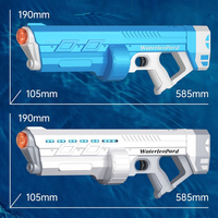 Pistolet à eau électrique 2024, vente chaude, 900 ml, haute pression, affichage numérique, en plastique ABS, pour adultes