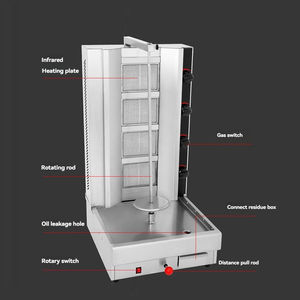 승인 된 <span class=keywords><strong>4</strong></span> 버너 상업용 가스 및 파워 도너 Rotisserie 케밥 머신 그릴 브로일러 <span class=keywords><strong>4</strong></span> 버너 상업용 바베큐 머신 - Product Image 1