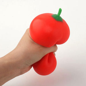 Jouet anti-stress créatif pour enfants, en peluche souple, sensation de <span class=keywords><strong>boue</strong></span>, simulation de légumes (poivron), pour le bureau - Product Image 4