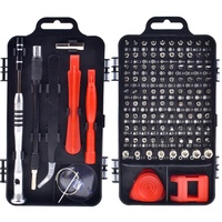 Kit de réparation de téléphone portable OEM personnalisable en plastique, avec jeu de 115 embouts de tournevis de précision magnétiques de qualité DIY pour réparation électronique