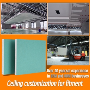 Bán buôn Chất lượng cao giá tốt nhất giấy phải đối mặt với không thấm nước và chống ẩm tấm thạch cao tiêu chuẩn giấy phải đối mặt với tấm thạch cao - Product Image 4