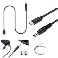 Kabel Pengisian Cepat USB-C PD 3A 12V USB 3.1 Tipe C DC 5525 5521 untuk Komputer (1m) Grosir Pabrik