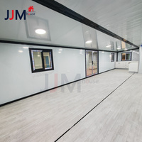 Maisons préfabriquées JJM de 20 pieds, 30 pieds, 40 pieds, conteneurs portables extensibles, panneaux sandwich en acier, 2 chambres, hôtel moderne, bureau, résidentiel