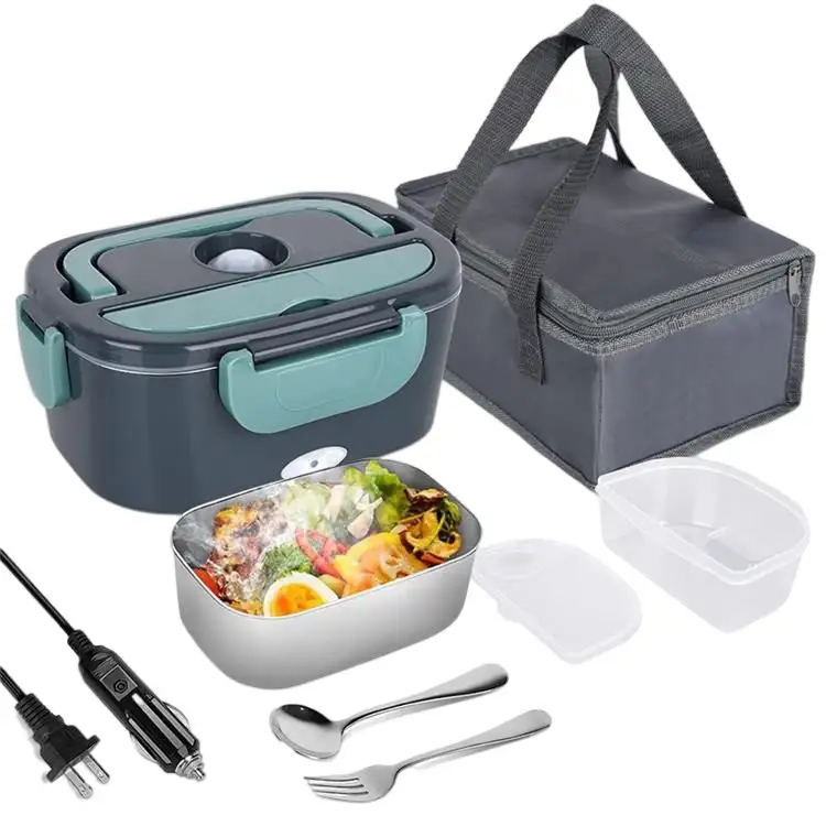 Forbest Home Car Truck Portable Stainless Steel Bento Electric Lunch Box Cooker 110 Volt Lunch Box Electric Heater Lunch Box