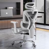Chaise de bureau ergonomique approuvée BIFMA, dossier en maille, pivotante, avec siège respirant pour des longues heures de travail assis