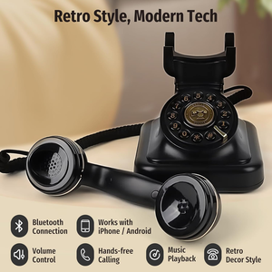 <span class=keywords><strong>Téléphone</strong></span> <span class=keywords><strong>fixe</strong></span> <span class=keywords><strong>sans</strong></span> <span class=keywords><strong>fil</strong></span> de style antique, téléphones Bluetooth <span class=keywords><strong>sans</strong></span> <span class=keywords><strong>fil</strong></span>, <span class=keywords><strong>téléphone</strong></span> <span class=keywords><strong>sans</strong></span> <span class=keywords><strong>fil</strong></span> pour le bureau - Product Image 3