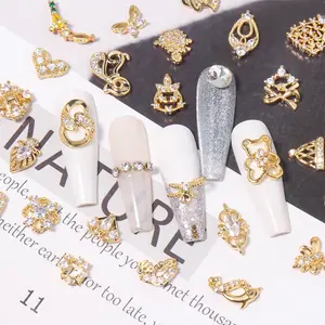 Роскошные 3d Знаменитые Ювелирные изделия дизайнерские украшения для ногтей прелести металлические ногти Стразы украшения для ногтей DIY