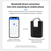 TTLOCK-Cadenas intelligent à empreinte digitale, serrure étanche pour dortoir, antivol, recharge électronique sans clé