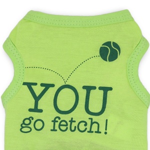 Camiseta deportiva de algodón You Go Fetch <span class=keywords><strong>para</strong></span> <span class=keywords><strong>perros</strong></span> pequeños, tallas XS y XL, patrón estampado, accesorio de ropa de primavera y verano - Product Image 5