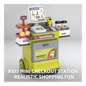 Juguete de Supermercado, Caja Registradora, Escáner, Canasta de Compras, Juguetes Educativos para Niños - Product Image 2