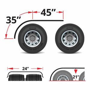 <span class=keywords><strong>Pino</strong></span> Offre Spéciale 35x24x80 pouces, demi-garde-boue lisse en acier inoxydable de calibre 14 - Product Image 6