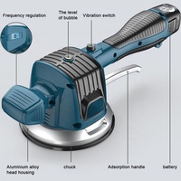 Outil de vibration de carrelage Installation sans fil vibrateur niveau Machine portative 6 ajuster la vitesse ventouse sous vide pose vibrante