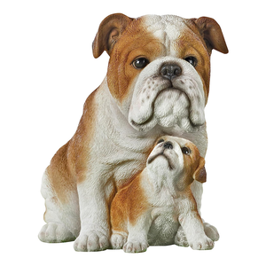 Escultura de jardín al aire libre estatua de perro artesanal de resina de <span class=keywords><strong>pastor</strong></span> alemán pintada a mano - Product Image 5