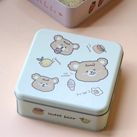 Boîtes à biscuits rondes en fer blanc personnalisées OEM en gros avec couvercle pour biscuits au beurre, gâteaux, bonbons, lait, chewing-gum