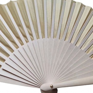 Abanicos de mano de bambú personalizados al por mayor con diseño de flores, técnica pintada, opciones de color para decoración y regalos navideños - Product Image 6