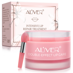 Mascarilla Labial Nocturna ALIVER, Mascarilla Labial Coreana Vegana de Durazno y Fresa, Hidratante Intensiva, Exfoliante - Product Image 5