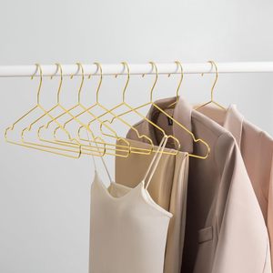 Golden Metal <b>Clothes</b> Shirts Hanger with Groove Strong Bearing Capacity Coats Suit Hanger, <b>Clothes</b> Cabide Hanging Rack Hangers - Product Image 4