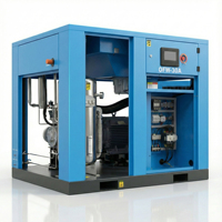 Compresseur d'air à vis sans huile 30KW 40HP 380V, lubrifié à l'eau, entraînement direct, classe ISO 0, silencieux, type industriel stationnaire