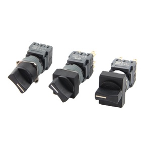 HABOO16mm Interruptor selector Momentáneo ON-OFF Botón pulsador impermeable de 2 posiciones con enganche - Product Image 1