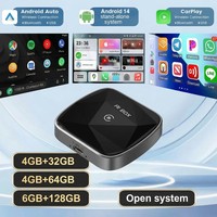Caja Inteligente para Auto Android 3 en 1, Conexión Inalámbrica CarPlay, Conectividad Telefónica, 128GB YouTube, 64GB