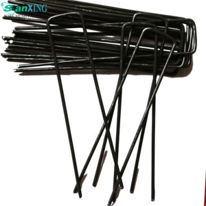 Agrafes noires en U pour gazon artificiel, clous de fixation pour toile de paillage, supports pour filet anti-mauvaises herbes - Product Image 5