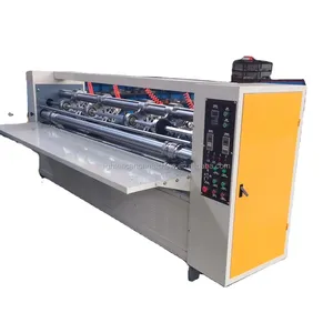 Thin blade slitter scorer machine for corrugated cardboard carton box making machine