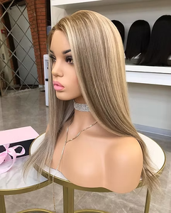 Perruque juive blonde naturelle saine et succulente Perruque frontale en dentelle de couleur blonde Remy de qualité supérieure pour <span class=keywords><strong>femmes</strong></span> blanches - Product Image 4