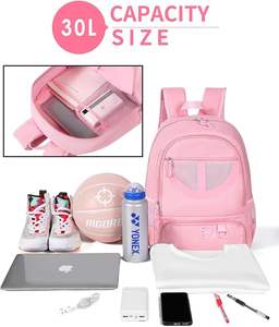 Sac à dos de basketball personnalisé avec logo, imperméable, grande capacité, sac à dos de sport à cordon de serrage pour l'extérieur - Product Image 3