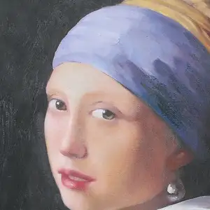 Museum Qualität Reproduktion Klassiker Mädchen ein Perlen ohrring Johannes Vermeer berühmte Figur Kunst Ölgemälde