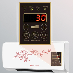 Remote Control PTC Fan <strong>Heater</strong> Adjustable Thermostat Temperature Controller Wall-Mounted <strong>Portable</strong> <strong>Battery</strong> Powered Overheat - Product Image 3