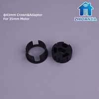 Adaptador de Corona de 43mm para Persianas Enrollables, Accesorios de Accionamiento para Tubo de Plástico de 35mm, para Motor, Uso Moderno en Sala de Estar y Oficina