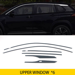 Phụ kiện ngoại thất mạ crôm thép không gỉ ô tô OEM cho Toyota Corolla Cross 2022, viền cửa sổ sáng bóng - Product Image 2