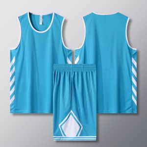 Maillot de basket-ball à sublimation sans manches avec logo personnalisé bon marché uniforme de basket-ball d'entraînement en maille - Product Image 5
