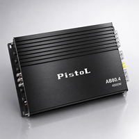 AB80.4 Araç Amfisi 4 Kanal Sınıf AB 70W X 4 RMS 4000W Maksimum Yüksek Güçlü Ses Amfisi Araç Subwoofer Hoparlör Stereo Sistemi için