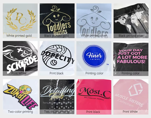 Buste per Spedizioni Ecologiche Personalizzate con Logo, Piccole Quantità, Nero e Oro, per Abbigliamento e Corrieri - Product Image 5