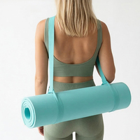Tapete de Yoga NBR/TPE Extra Grueso de 10 mm, Impermeable, Antideslizante, para Ejercicio en Casa, Gimnasio, Pilates, Fitness, Estudio de Yoga, Plegable, Personalizado, con Bolsa de Transporte