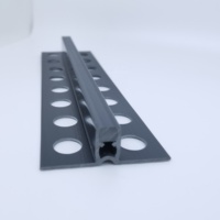 Profilé PVC extrudé pour bricolage, style de cadre personnalisé, matériau plastique, type de joint d'expansion en PVC en forme de cale pour finition