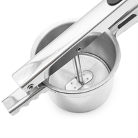 Éplucheur et presse-purée manuel en acier inoxydable pour la maison, outil de cuisine avec design compatible lave-vaisselle, écologique
