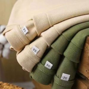 เสื้อยืดลำลองผ้าฝ้ายแบบปรับแต่งได้ ตัดเย็บทรงโอเวอร์ไซส์ ดีไซน์สีพื้น แต่งผ้าแบบแพทช์เวิร์ค ถักทอ พิมพ์ลายกราฟิกตัวอักษร - Product Image 2