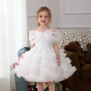 Robe de princesse à volants pour filles, idéale pour anniversaire, fête, spectacle ou soirée, en polyester - Product Image 5