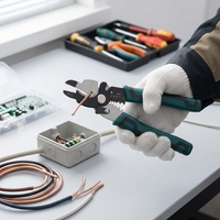 Pince à dénuder les fils de 18 mm, pince à sertir les câbles en acier, pince coupante manuelle pour câblage électrique