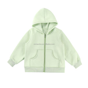 Felpe <span class=keywords><strong>con</strong></span> cappuccio in bianco per ragazze di lusso di lusso pesante francese <span class=keywords><strong>con</strong></span> <span class=keywords><strong>Zip</strong></span> - Product Image 5