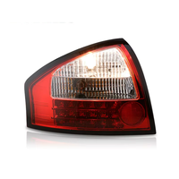 Pour Audi A6 01-04, ensemble de feux arrière LED classiques, remplacement non destructif de la voiture d'origine, A6C5 avec lentille noircie rouge