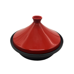 <span class=keywords><strong>Tajine</strong></span> de marmite <span class=keywords><strong>en</strong></span> <span class=keywords><strong>fonte</strong></span> <span class=keywords><strong>émaillée</strong></span> avec couvercle fermé <span class=keywords><strong>en</strong></span> forme de cône <span class=keywords><strong>en</strong></span> céramique - Product Image 1