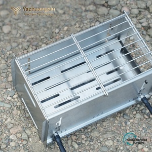 Estufa de leña portátil para exteriores Kanto, multifuncional, de acero inoxidable, desmontable, para acampar y asar. - Product Image 4