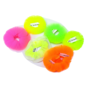 Elastico per capelli fluorescente G21XIAP6 600 Coma De Pelo in morbido tulle, accessorio per capelli per donne e ragazze. - Product Image 1