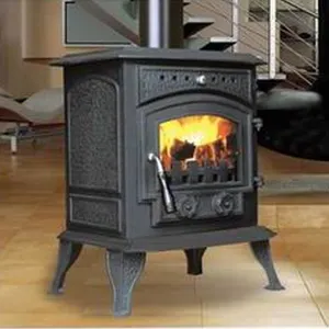 Eco-friendly Free Standing Wood Burning Fireplace Cast Iron Stove Fireplace Wood Burning Stove Indoor Fireplace