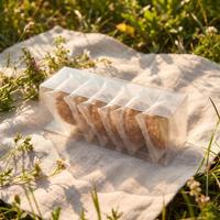Boîte pliable à plat personnalisée avec logo imprimé, en PET transparent de qualité alimentaire, pour emballage de desserts, cadeaux ou jouets