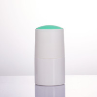Rechargeable 30ml 60ml PP Couvercle Rond En Plastique Couvercle Plat Déodorant Tube En Plastique Vide Rouleau sur Bouteille Cosmétique